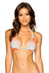 Luli Fama Los Flamencos Lurex Trim Triangle Halter